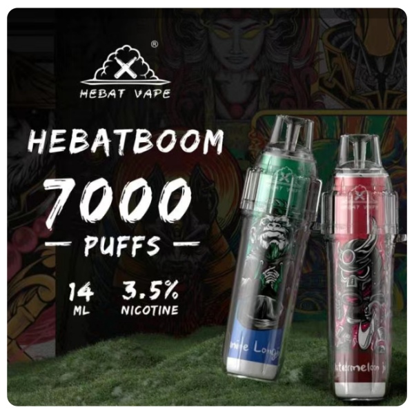 喜貝7000口 HEBAT拋棄式電子煙7000口 口味齊全 新日期 10/10